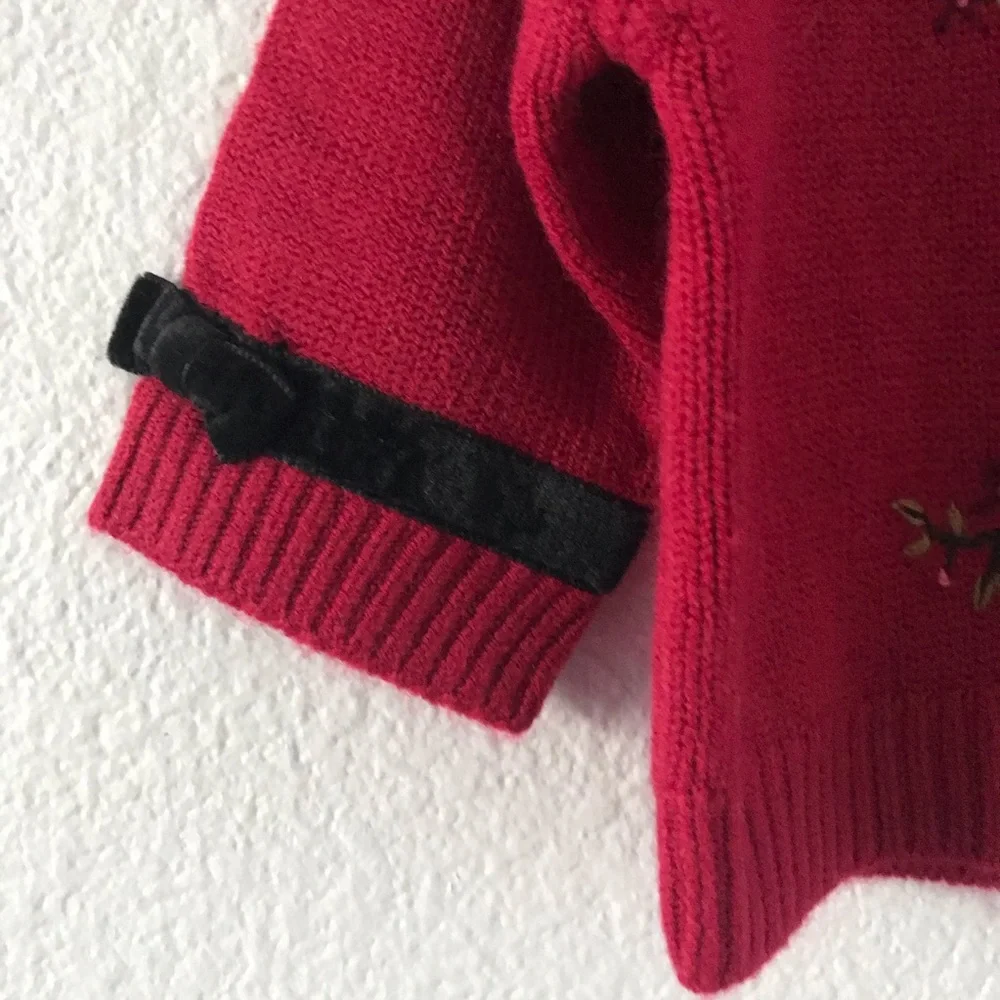 New vintage burgundy Gymboree knitted cardigan